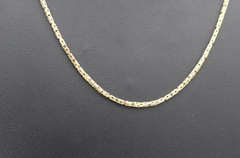 Schöne Zarte Schlichte Königskette Halskette 585 / 14k Gelbgold 58 cm