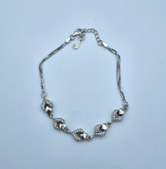 Wunderschöner Damen Herz Armband aus 925 Sterlingsilber Zirkonia