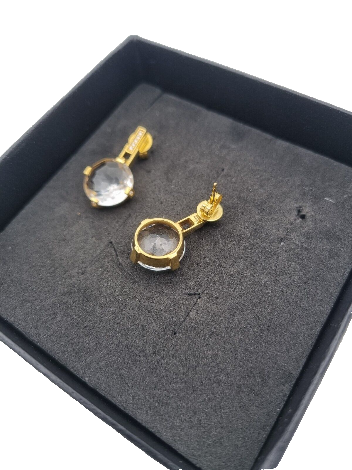 Wunderschöne Designer Jette Joop Damen Ohrstecker mit Bergkristall & Brillanten