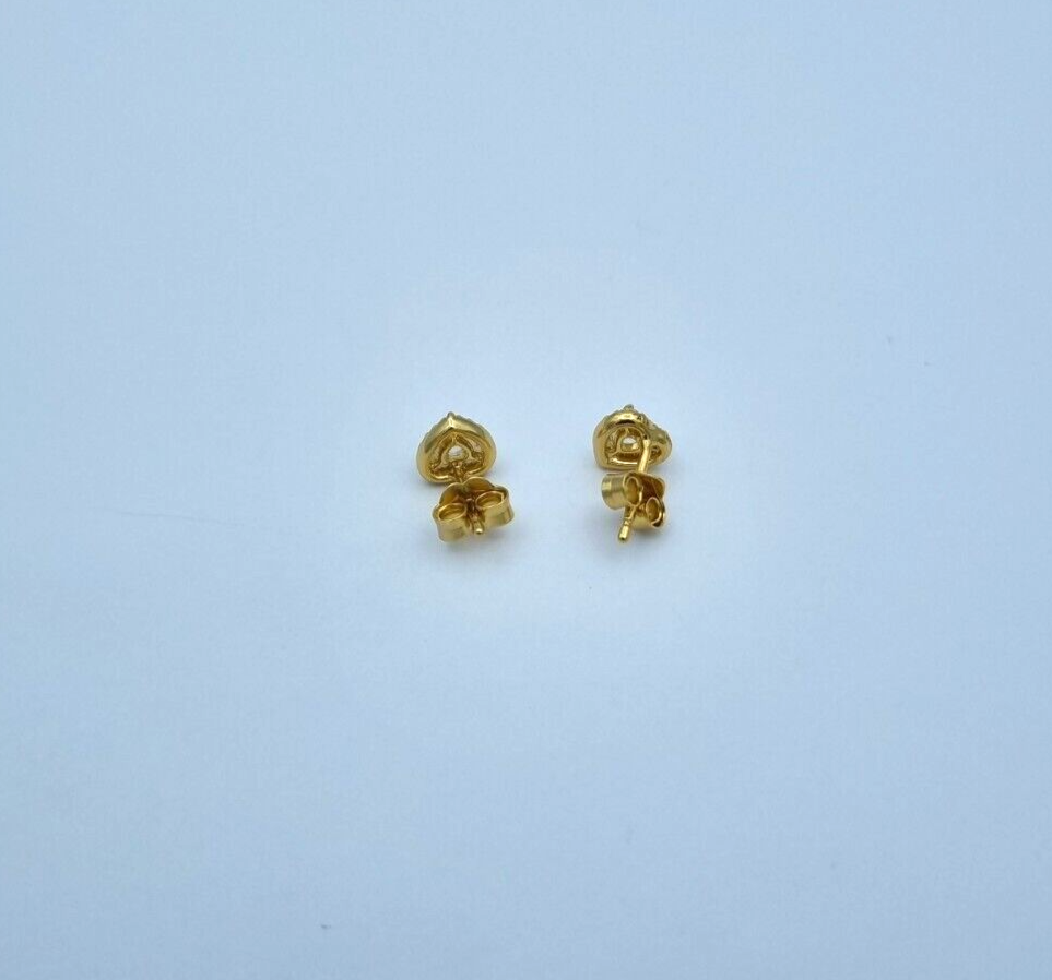 Pandora Damen Ohrstecker 268427C01 Funkelndes Herz Zirkonia Vergoldet