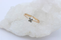 Solitär Damen Ring aus 585 / 14k Gelbgold mit ein Brillant ca. 0,25 ct.