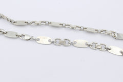 TAIPAN Italy Halskette Plattenkette 925 Sterlingsilber ca. 113 g