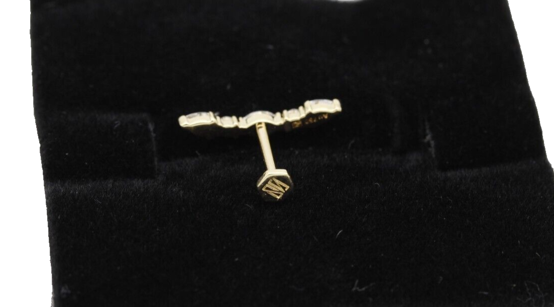 Thomas Sabo SABOTEUR Einzel Piercing Stecker 750er/18k Gelbgold mit Diamanten