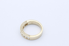 Christ 585 Gold Ring mit Diamanten 14K Gelbgold edles Design Brillantring massiv