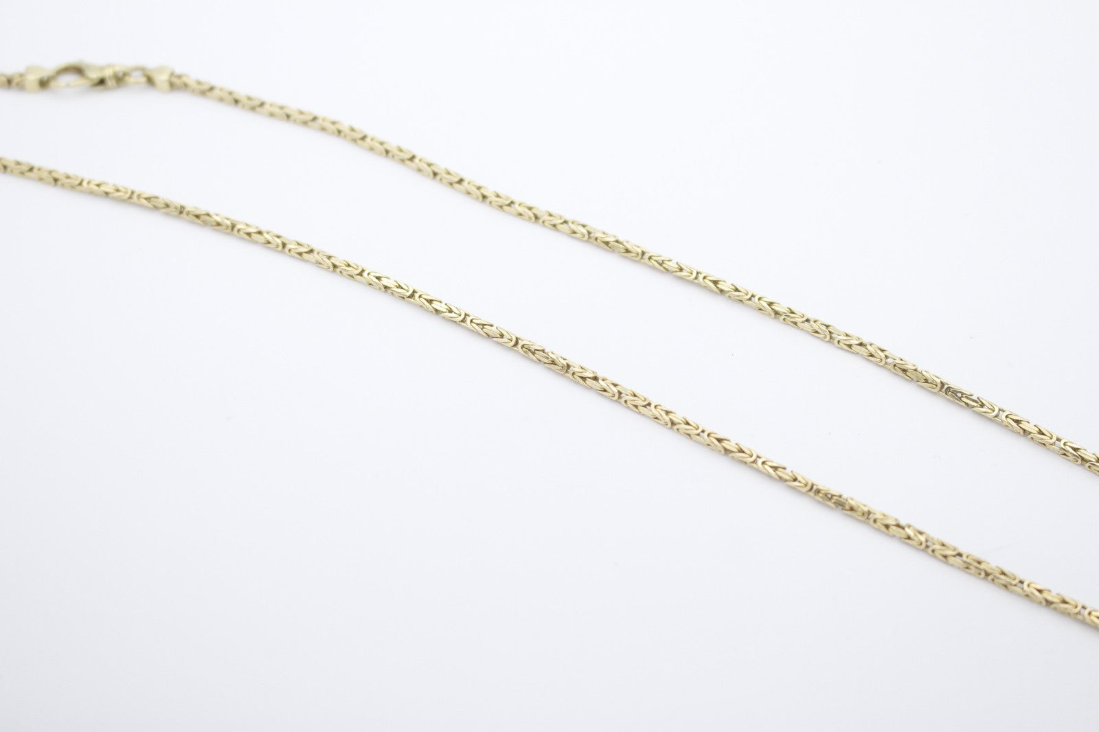 Schöne Zarte Schlichte Königskette Halskette 585 / 14k Gelbgold 58 cm