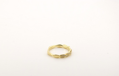 Zarter Diamantring 18 Karat 750 Gold | Kordelring mit kleinen Diamanten Gr. 48