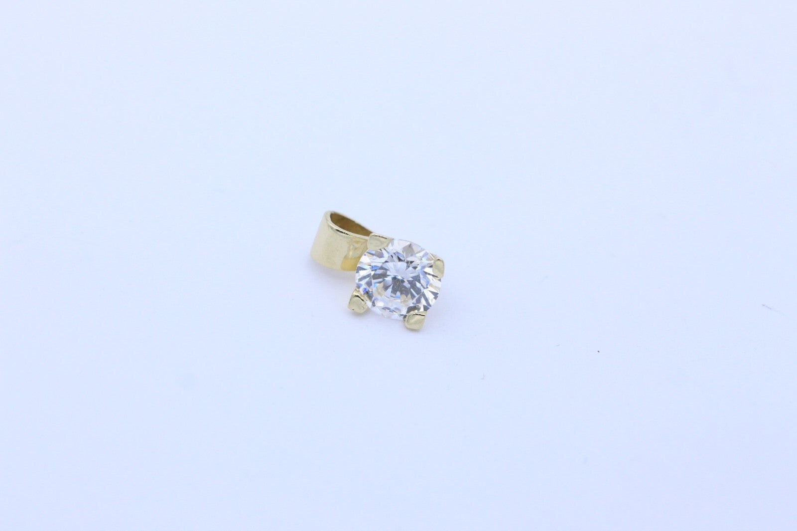Wunderschöner Damen Anhänger aus 585 / 14k Gelbgold mit ein Zirkonia Edelstein