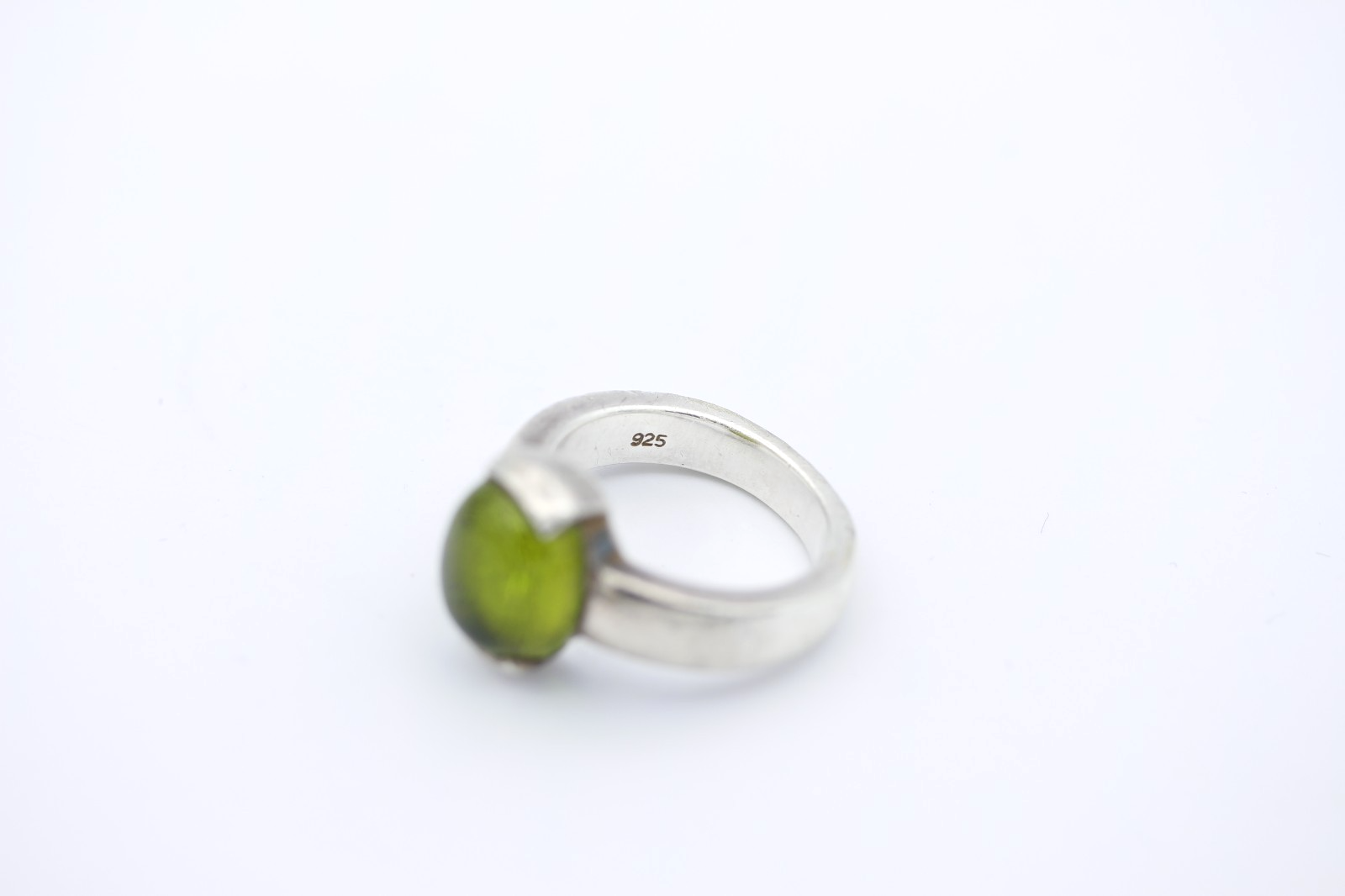 Original JOOP Designer Ring 925 Sterling Silber mit großem Peridot Massiv Gr. 57
