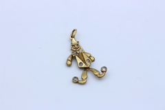 Harlekin Anhänger Clown aus 333 / 8k Gelbgold mit Zirkonia