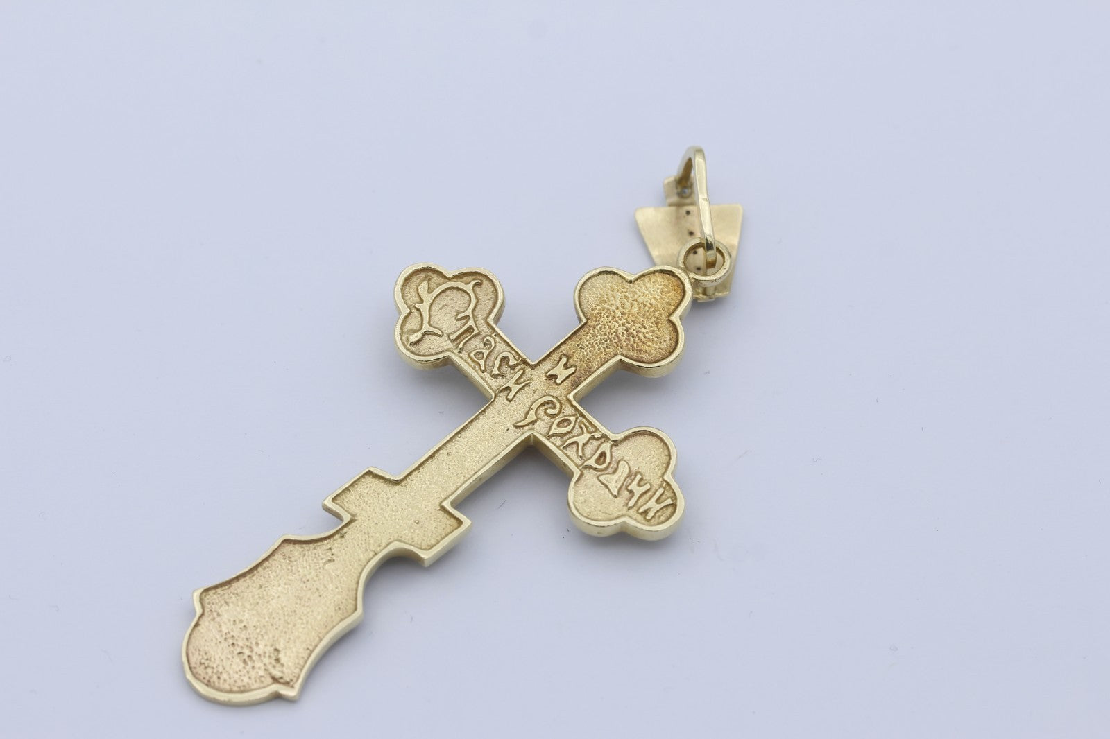 Kreuz Anhänger 585 Gold 14K mit echten Diamanten – Goldkreuz Schmuck massiv