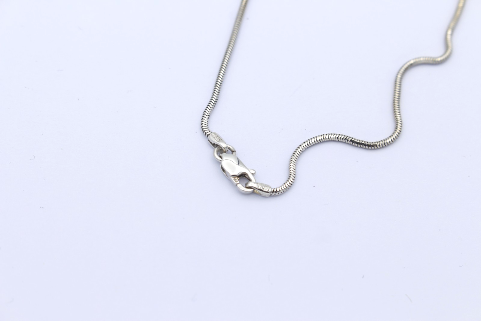 585 Weißgold Kette mit Moissanit ca. 0,50 ct. Anhänger 14K Gold Damen Halskette