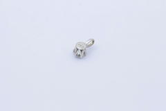 Zarter 585 Weißgold Anhänger Diamant 14K Solitär Brillantanhänger ca. 0,30 ct.