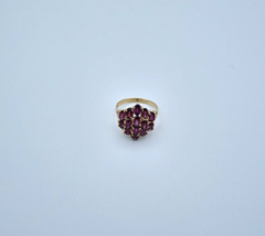 Wunderschöner Damen Ring aus 375er Gelbgold mit Amethyste