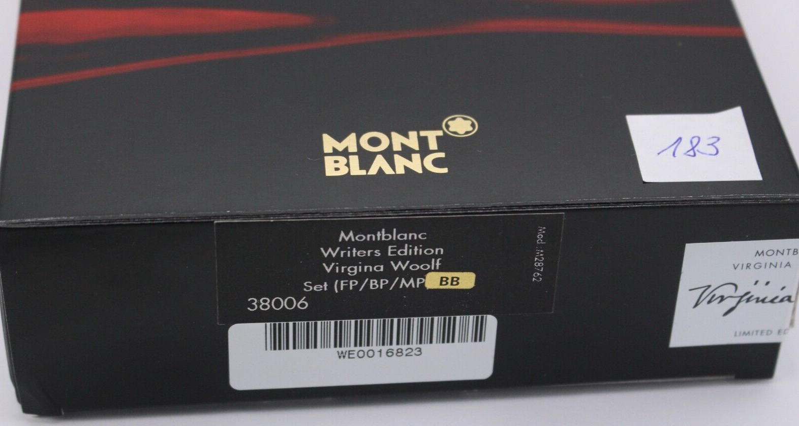 Montblanc Writers Edition von 2006 Virginia Woolf 3er Set ID 38006 OVP