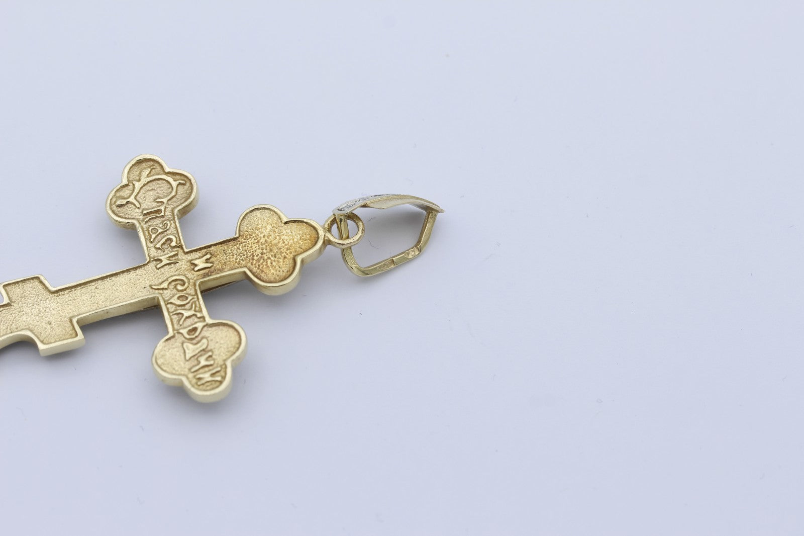 Kreuz Anhänger 585 Gold 14K mit echten Diamanten – Goldkreuz Schmuck massiv