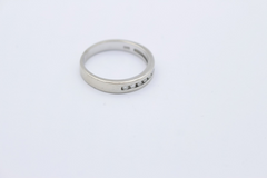 CHRIST Diamantring 585 Weißgold 14 Karat Halb Memoire Ring 8 Diamanten | Gr. 56