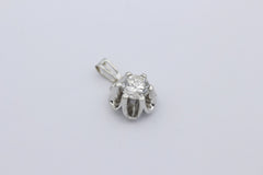 Schöner Solitär Brillant Anhänger aus 585er Weißgold ca. 0,75ct.