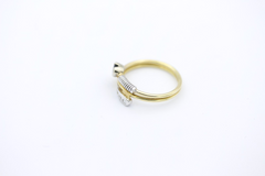 Außergewöhnlicher Designer Schlangenring 750 Gold mit Saphir & Brillanten Gr. 53