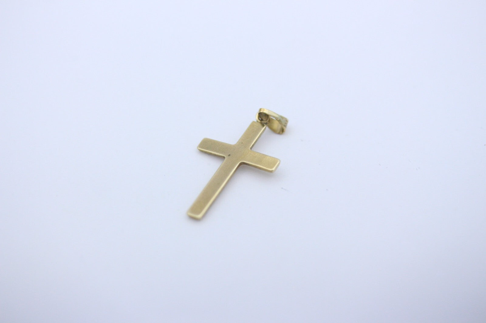 Kreuz Gold Anhänger aus 333 / 8k Gelbgold Unisex Kreuzanhänger