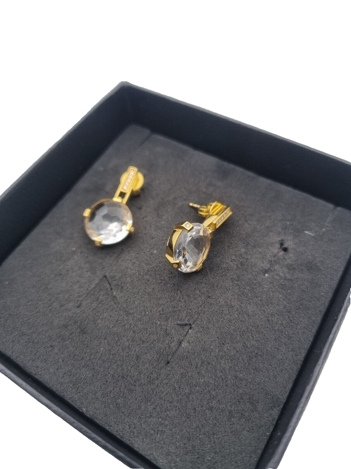 Wunderschöne Designer Jette Joop Damen Ohrstecker mit Bergkristall & Brillanten