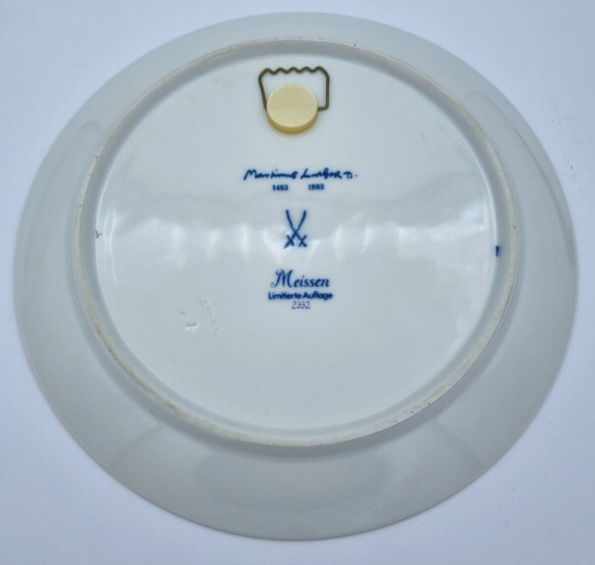 Meissen Wandteller Luther Schlosskirche zu Wittenberg 1483-1983 limit. Auflage
