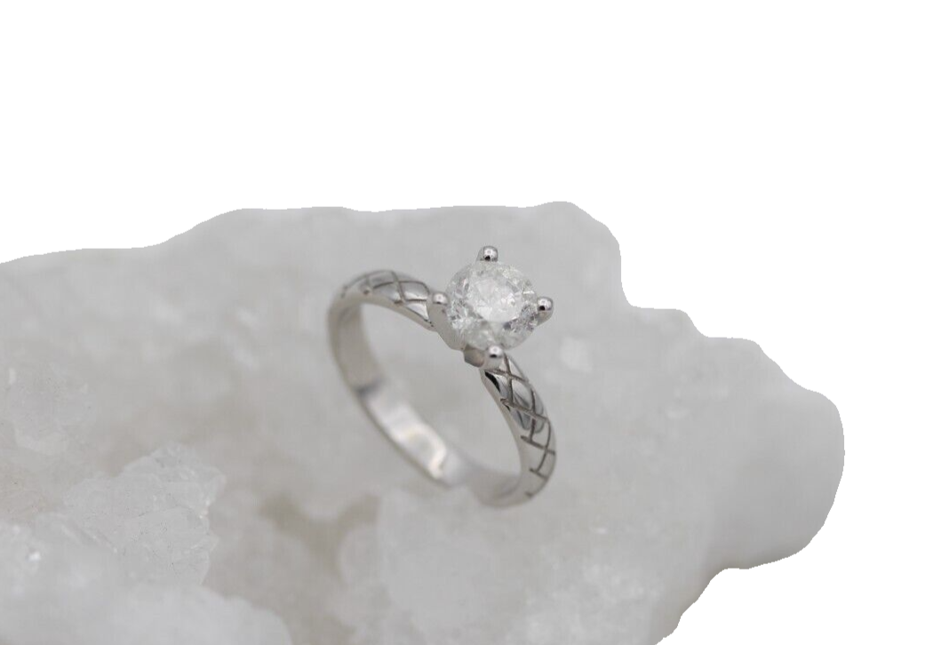 Wunderschöner Ring aus 585er Weißgold mit ein Diamant ca. 0,85ct. (W/PI)