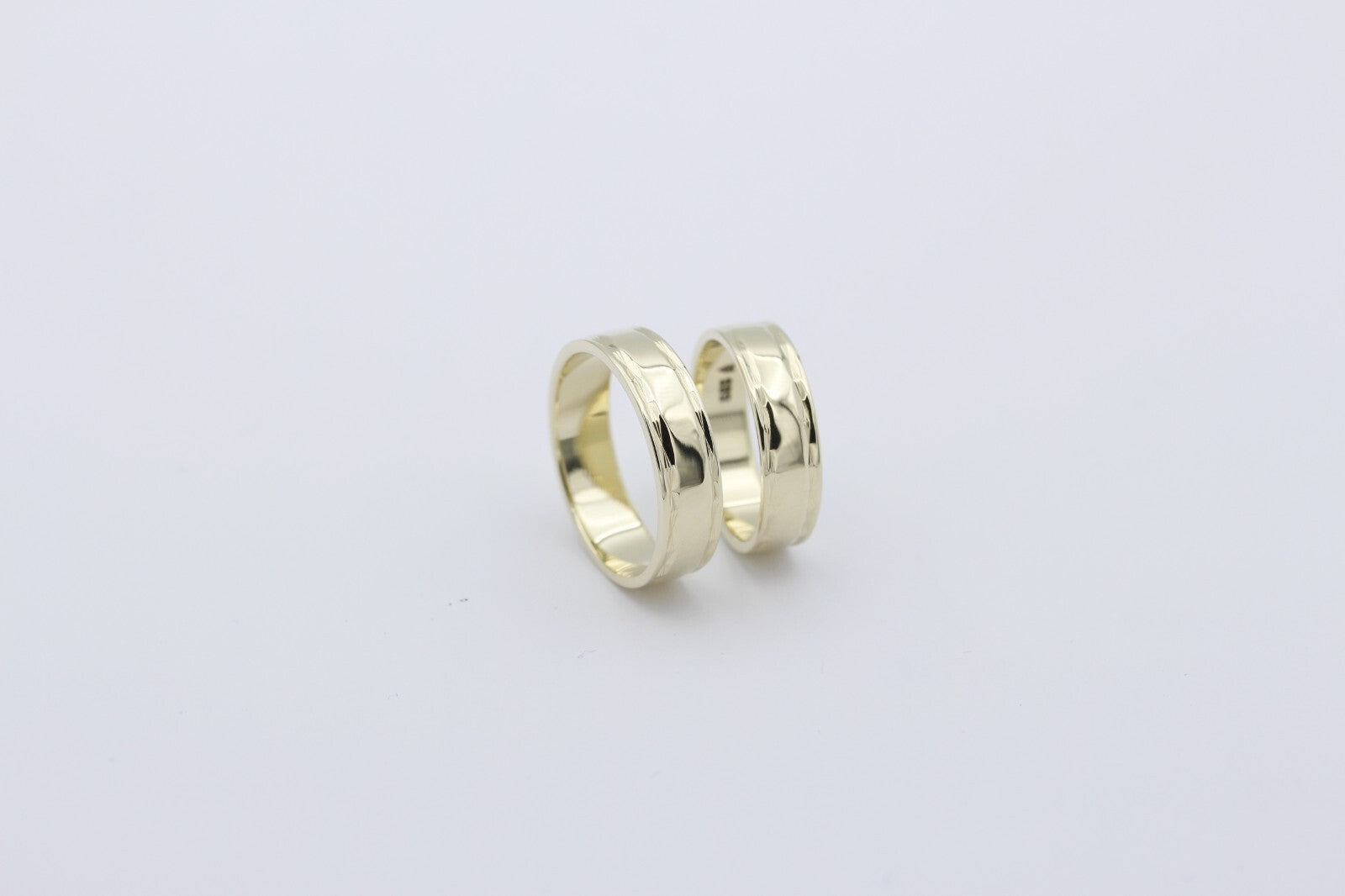 Christian Bauer Trauringe Eheringe aus 585er / 14k Gelbgold | Gr. 65 & 58