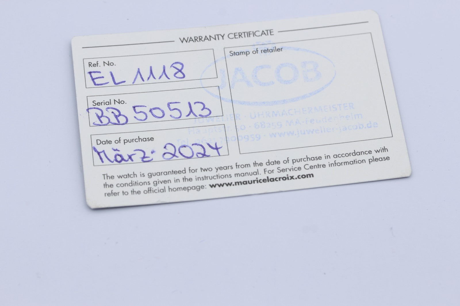 Maurice Lacroix Unisexuhr Eliros EL 1118 Edelstahl Leder Schwarz mit OVP