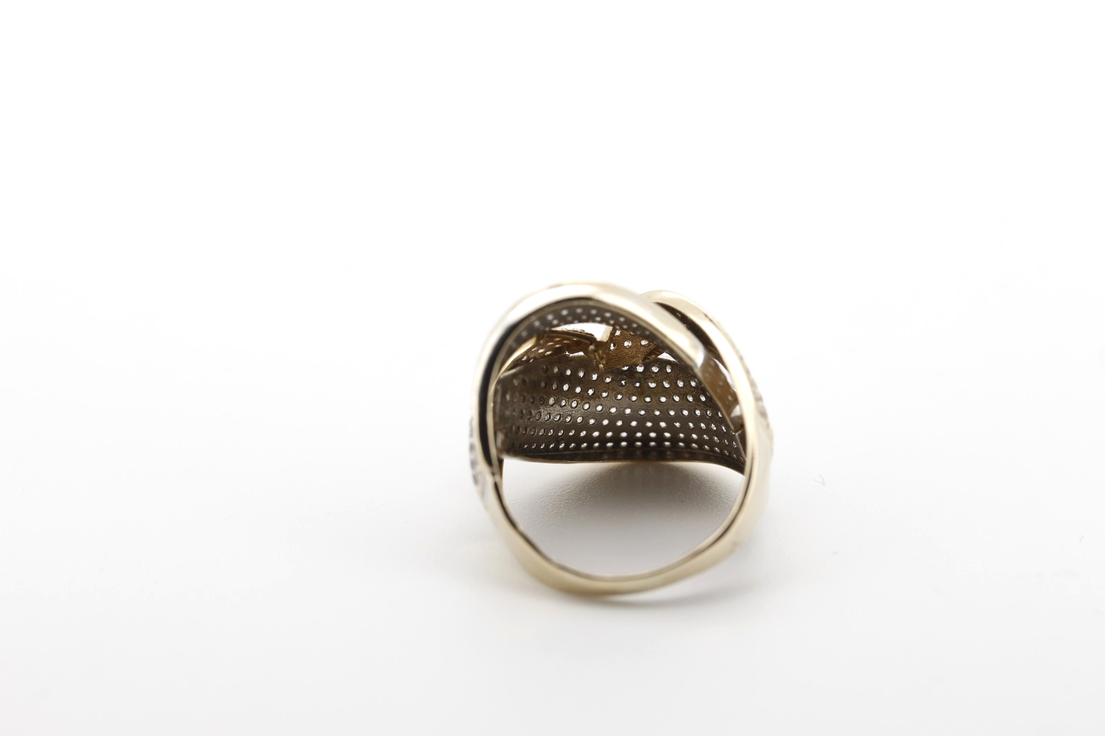 585er 14K Goldring mit Zirkonia– Elegantes Schmuckstück für Damen Gr. 56