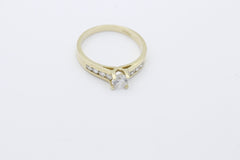 Schöner Damen 585er / 14 Karat Goldring mit Zirkonia – Elegantes Design