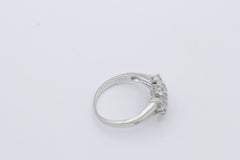 Wunderschöner 925 Sterlingsilber Damen Ring mit Zirkonia | Gr. 56