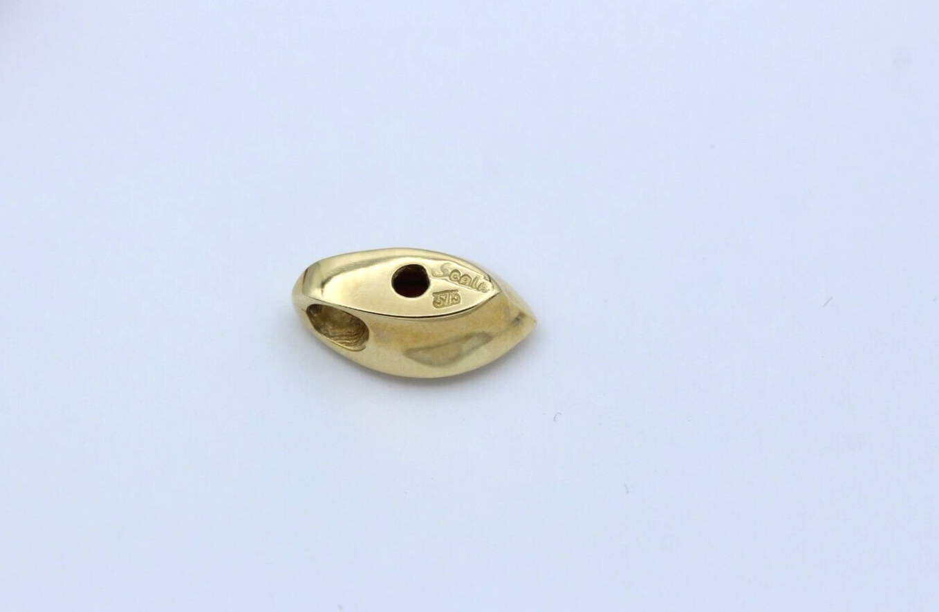 Scala Schmuckset Ring + Ohrstecker + Anhänger 9 Karat 375 Gelbgold mit Granat