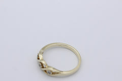 Zarter Damen Ring aus 585er Gelbgold mit Diamanten | Gr. 54