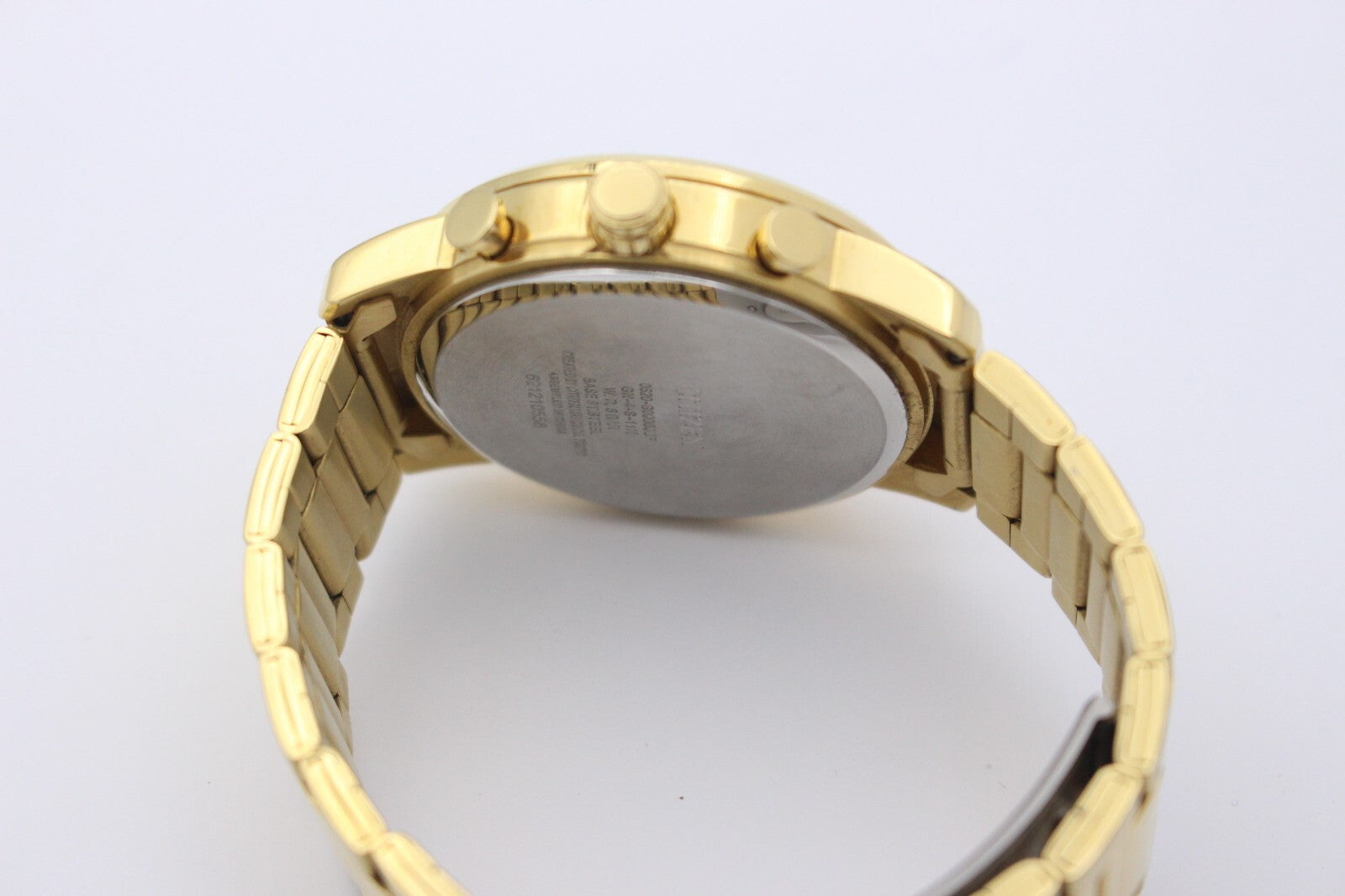 Citizen 0520-S090598F Quarz GN-4-S-11H Edelstahl Vergoldet Chronograph 42 mm