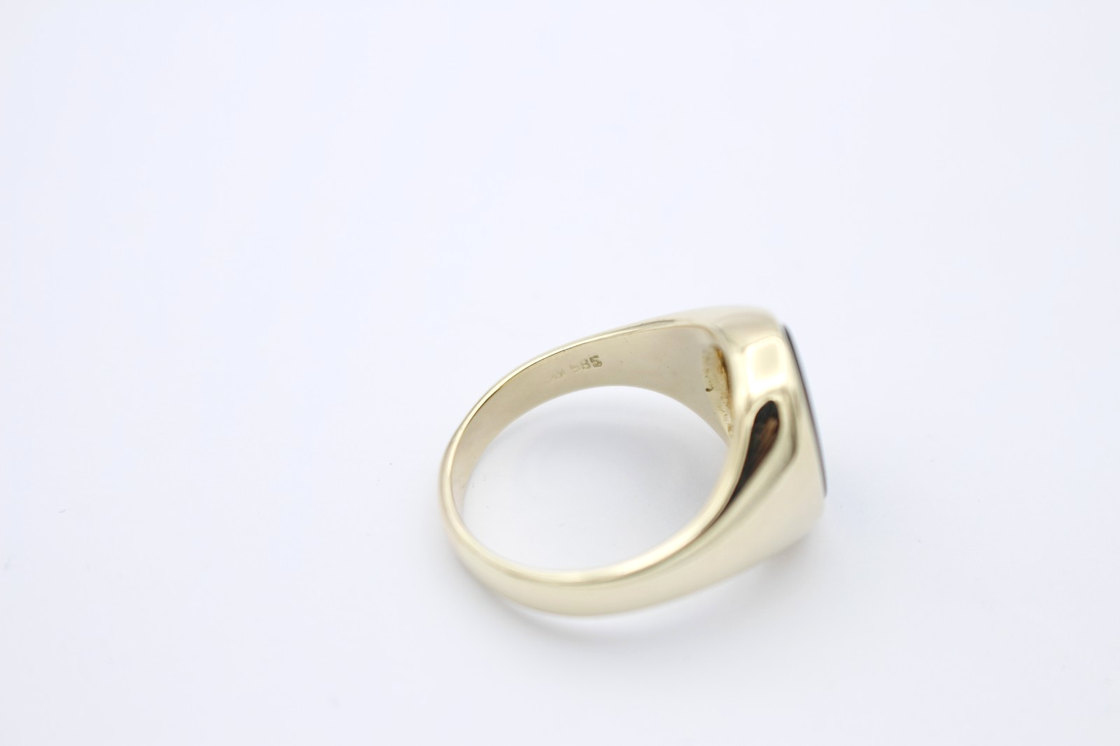 Massiver Herren Siegelring 585 Gold mit Wappen Lagenstein | 14 Karat | Gr. 57