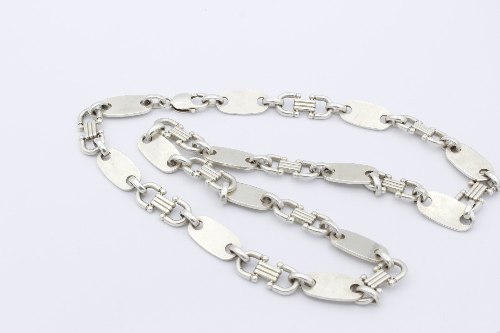 TAIPAN Italy Halskette Plattenkette 925 Sterlingsilber ca. 113 g