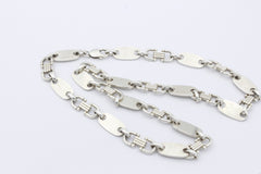 TAIPAN Italy Halskette Plattenkette 925 Sterlingsilber ca. 113 g