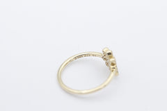 Pandora Damen Blumen Blüte Ring aus 585 / 14k Gelbgold mit Zirkonia | Gr. 54