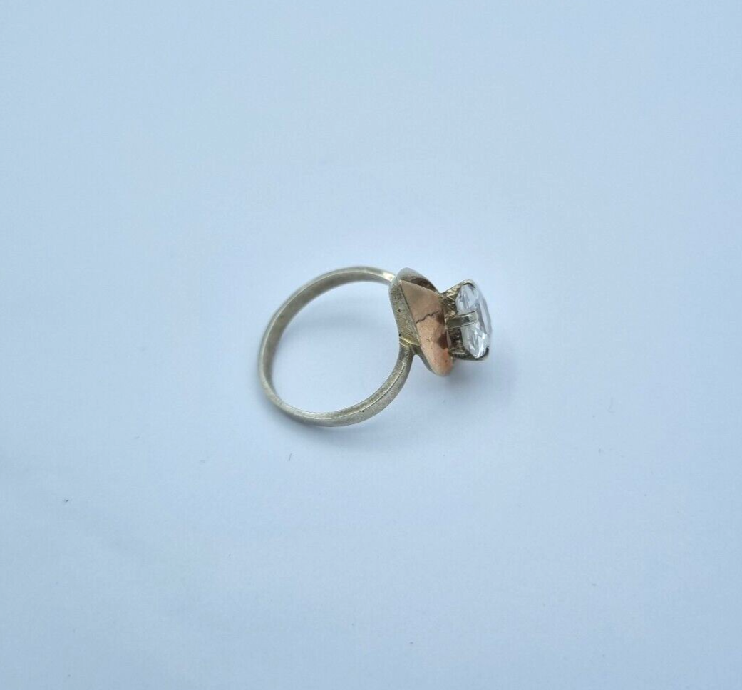 Schöner Damen Ring aus 875 Silber mit Zirkonia in Prinzessschliff Gr. 59