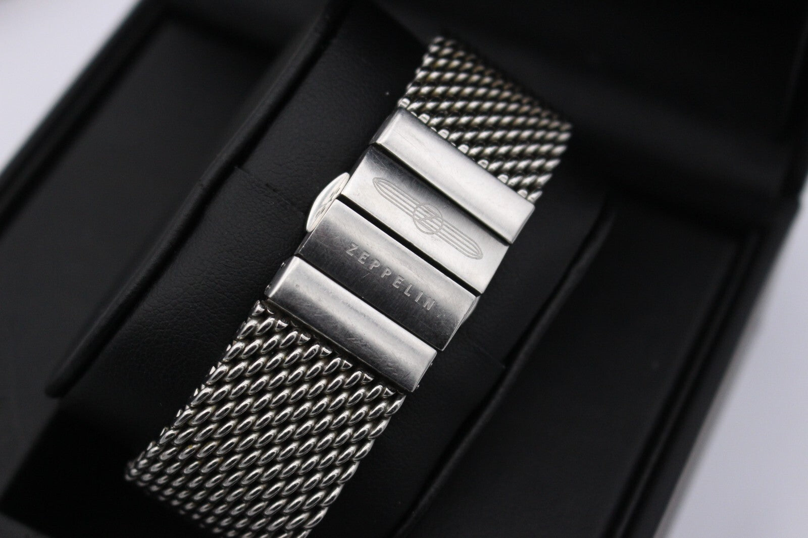 Zeppelin Herrenuhr 7680-1 Chronograph Uhr 100 Jahre Edelstahl + Lederarmband