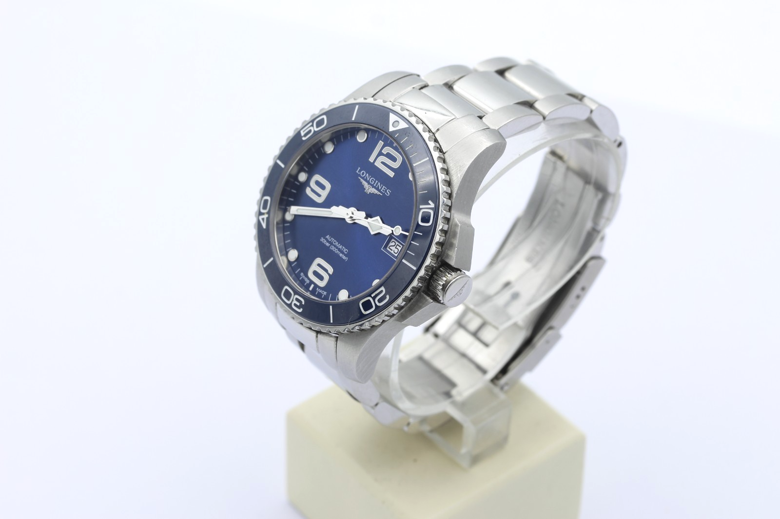 Longines HydroConquest Blaues Zifferblatt Herrenuhr L3.780.4 Edelstahl Automatik