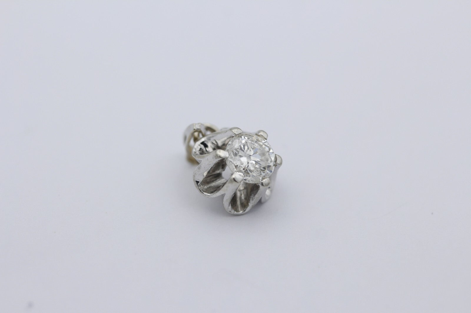 Schöner Solitär Brillant Anhänger aus 585er Weißgold ca. 0,75ct.