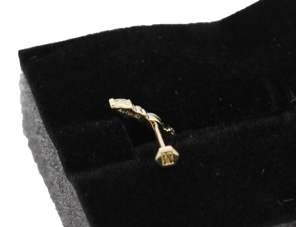Thomas Sabo SABOTEUR Einzel Piercing Stecker 750er/18k Gelbgold mit Diamanten