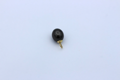 Schöner Anhänger aus 333 / 8k Gelbgold mit eine schwarze Perle