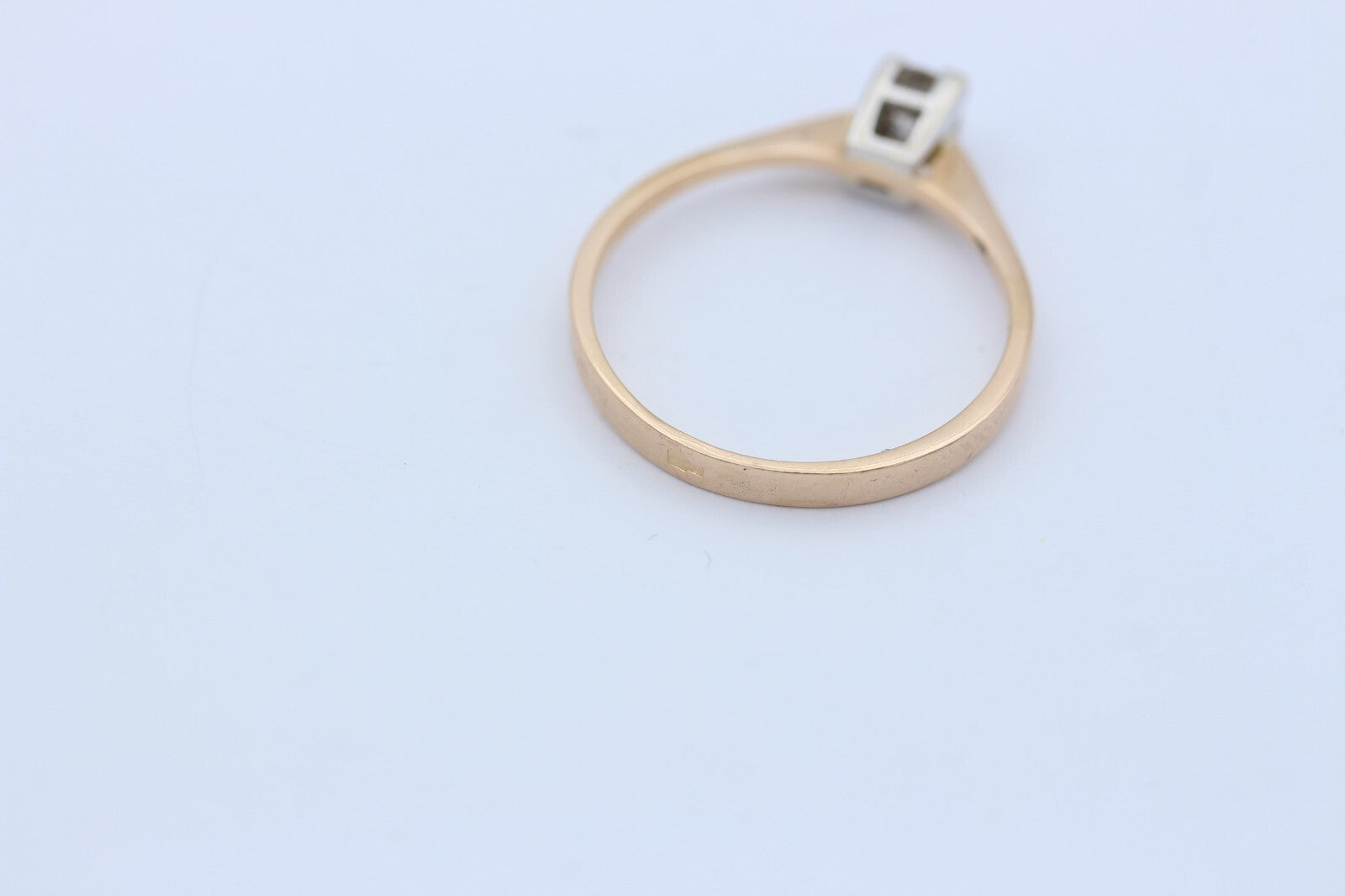 Solitär Damen Ring aus 585 / 14k Gelbgold mit ein Brillant ca. 0,25 ct.