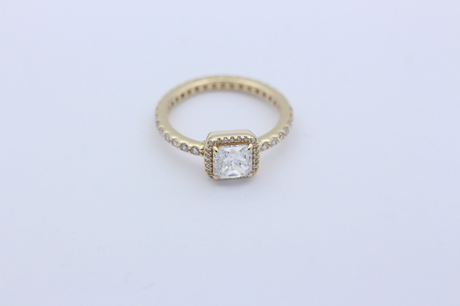 Pandora Damen Ring aus 585 / 14K Gelbgold mit Cubic Zirkonia Wie Neu | Gr. 52
