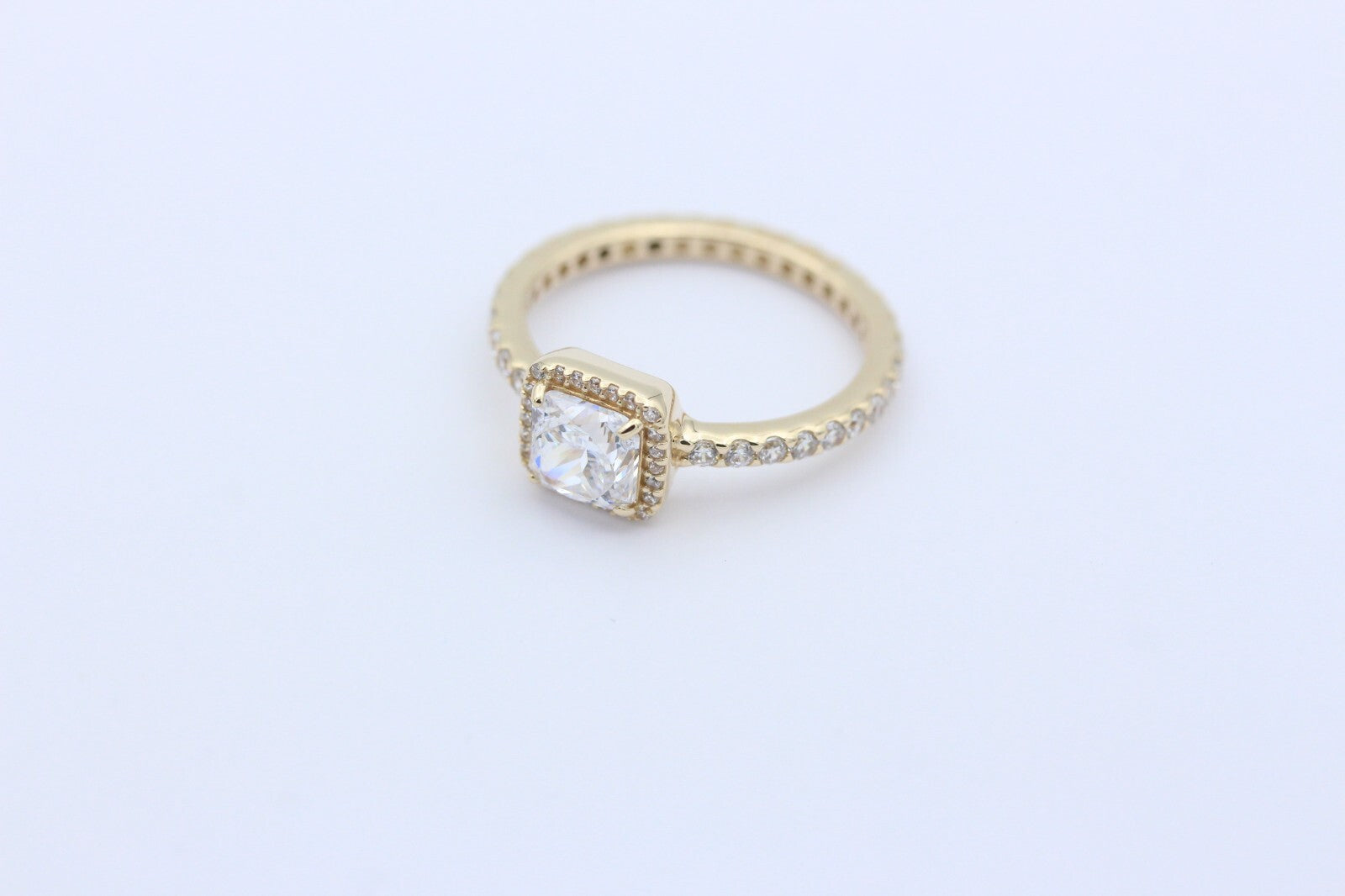 Pandora Damen Ring aus 585 / 14K Gelbgold mit Cubic Zirkonia Wie Neu | Gr. 52