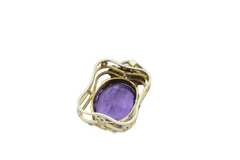 585 Gold Anhänger mit großem Amethyst – 14K Gelbgold
