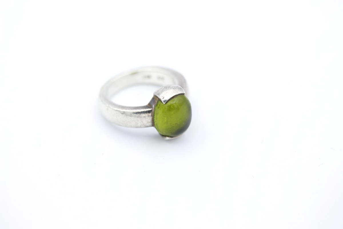 Original JOOP Designer Ring 925 Sterling Silber mit großem Peridot Massiv Gr. 57