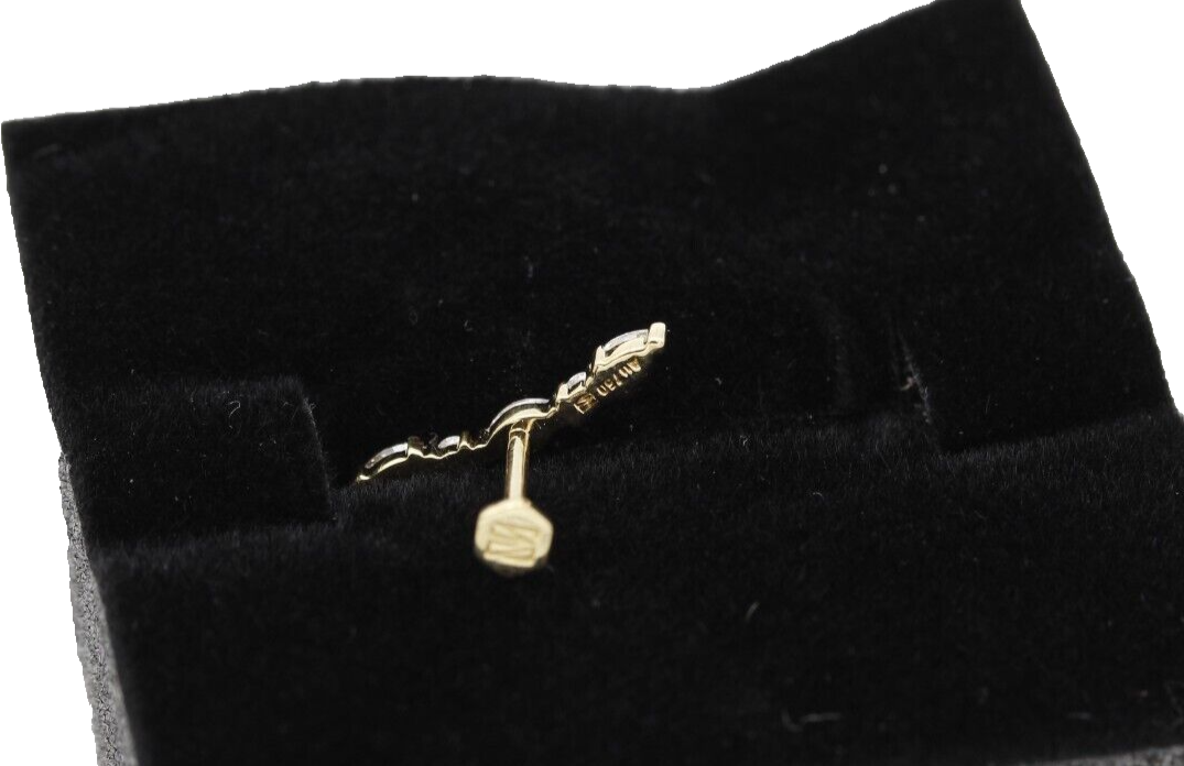 Thomas Sabo SABOTEUR Einzel Piercing Stecker 750er/18k Gelbgold mit Diamanten